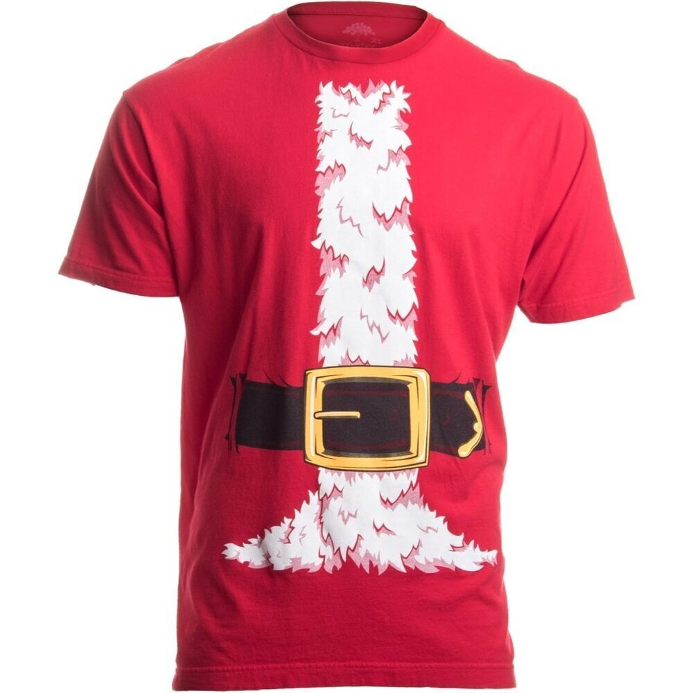 Holiday Costume Red T Shirts for Men Women Kids Funny Christmas Party Tee Tops
